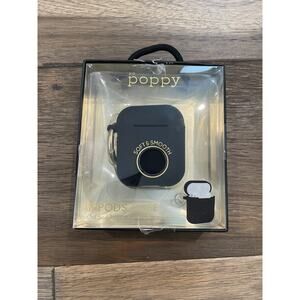 XO Poppy AirPods Case - Black (1st & 2nd Generation)
